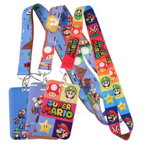Cartoon Game Mario Lanyard For Keys ID Card Cover Badge Holder Business Phone Charm Key Lanyard Neck Straps Keychain Accessories