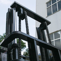 2 - Ton Electric Forklift: 6 Lead - Acid Batteries, Dual - Stage Mast, Thickened Frame, Solid Tires for Loading & Stacking