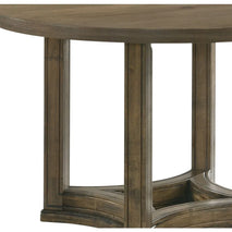 Parfield Weathered Oak Finish 5PCs Round Dining Room Set