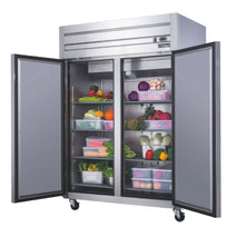 D55AR Commercial Upright Reachin Refrigerator made by stainless steel