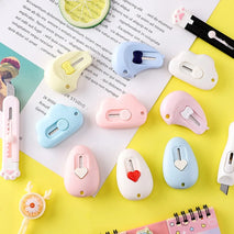 Cute Cloud Mini Retractable Utility Knife Portable Small Pocket Sized Student Art Knife Express Unpacking Office Paper Cutting