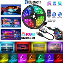 Background Atmosphere Light Strips 5050rgb Color Bluetooth 5v Light Set TV Bedside Bar Atmosphere Light