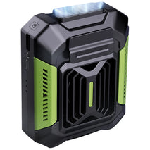 5000mAh Waist Clip Fan Rechargeable Personal Wearable Belt Clip Fan Portable Powerbank Flashlight Fan for Outdoor Camping Hiking