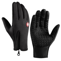 Winter Gloves For Men Waterproof Windproof Cold Gloves Snowboard Motorcycle Riding Driving Warm Touchscreen Zipper Glove