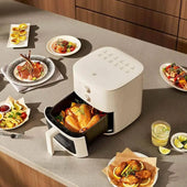 For Xiaomi Mijia Air Fryer N1 5L Large Capacity Visual Window No Flipping Micro Steam Tender Baking Home Intelligent APP Control