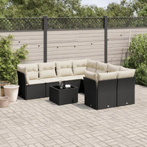 Garden Sofa Set Black