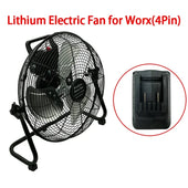 14 Inch Strong Wind Brushless Motor Floor Fan Electric Fan for Bosch for DeWalt for Makita for Milwaukee for Worx for Devon
